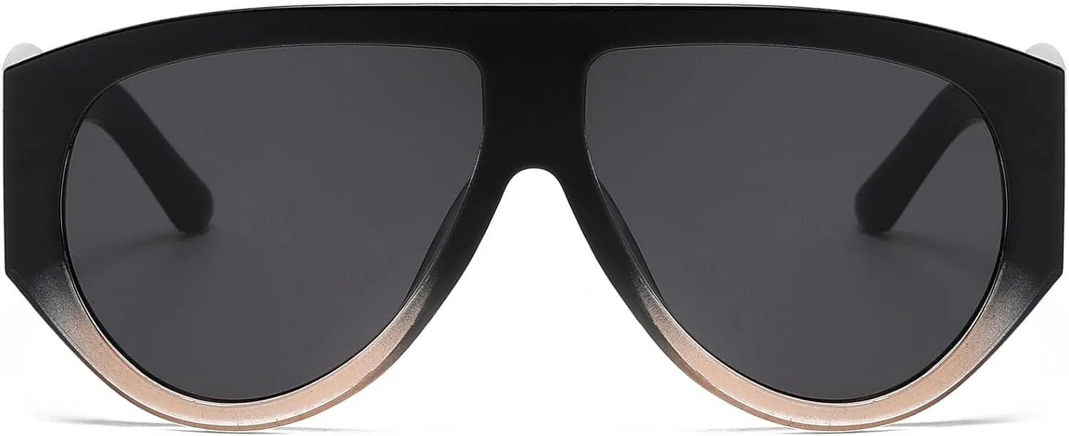 Oversized Aviator Sunglasses for Women Men Classic Big Frame Sun Glasses