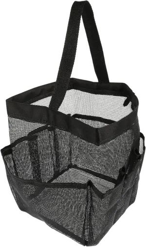 PartyKindom Portable Mesh Storage Bag Capacity Multi Pouch Mesh Beach Bag for Travel Cosmetics Toiletries Design for Summer Activities