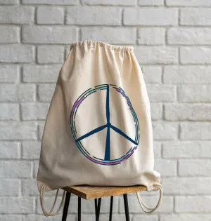 Peace Drawstring Bag