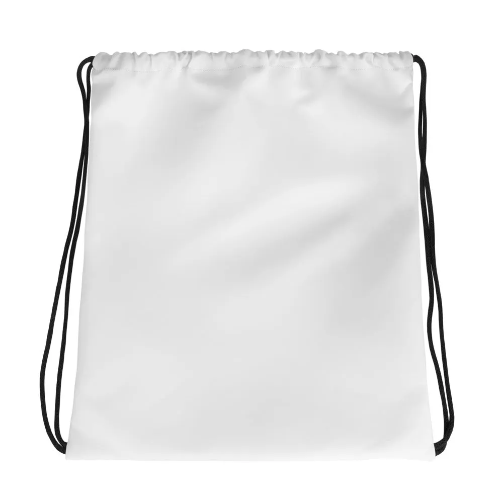 Peaceful Upset Drawstring bag