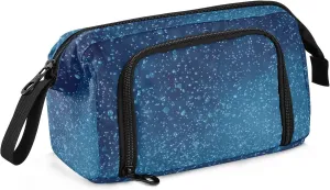Pencil Case Pouch Aesthetic With Zipper Cute Cosmetic Bag Large For Teen Girls Boys Adults Water Droplets
