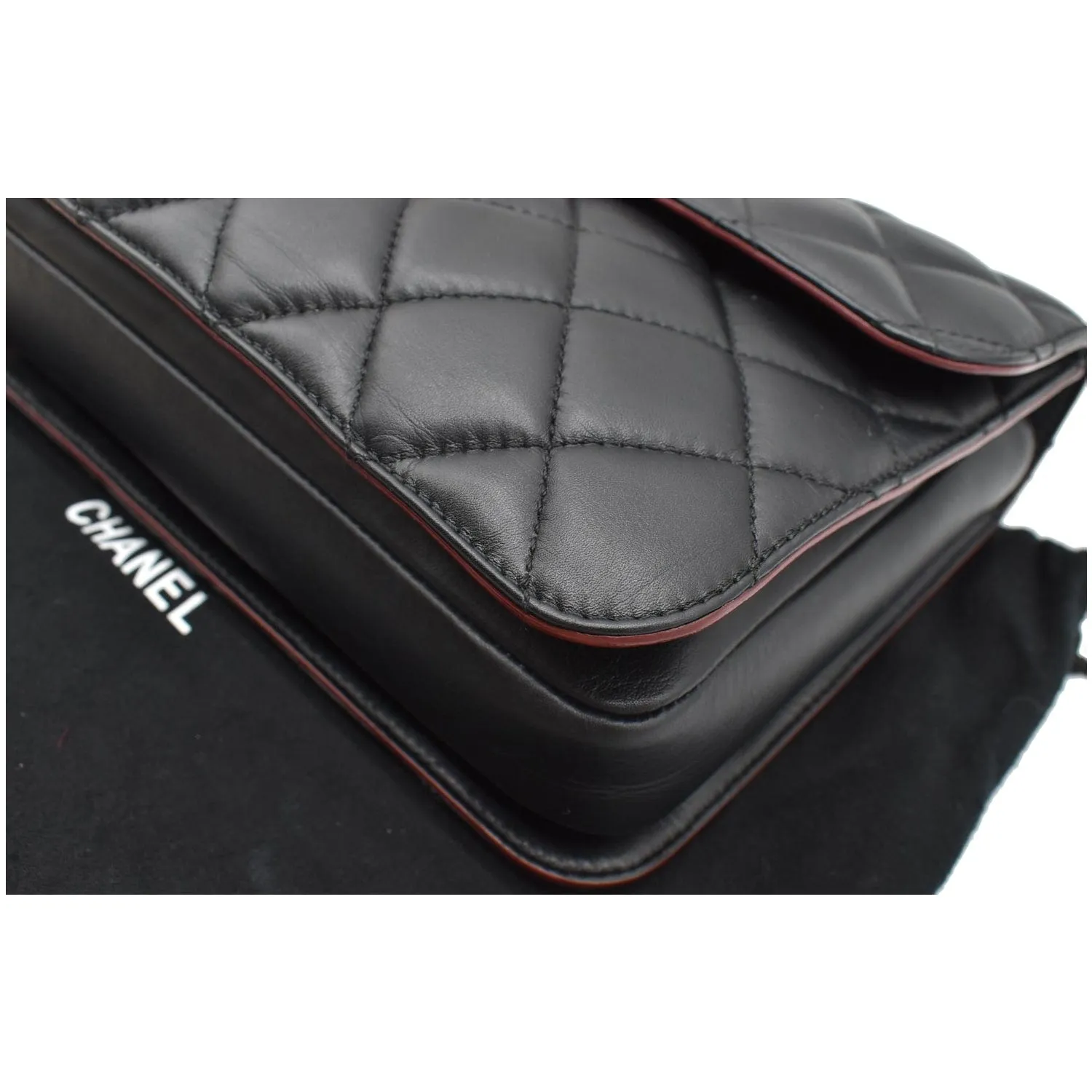 Perfect Shoulder Edge Express delivery Door-to-door Quilted Leather Large CHANEL Bag Black