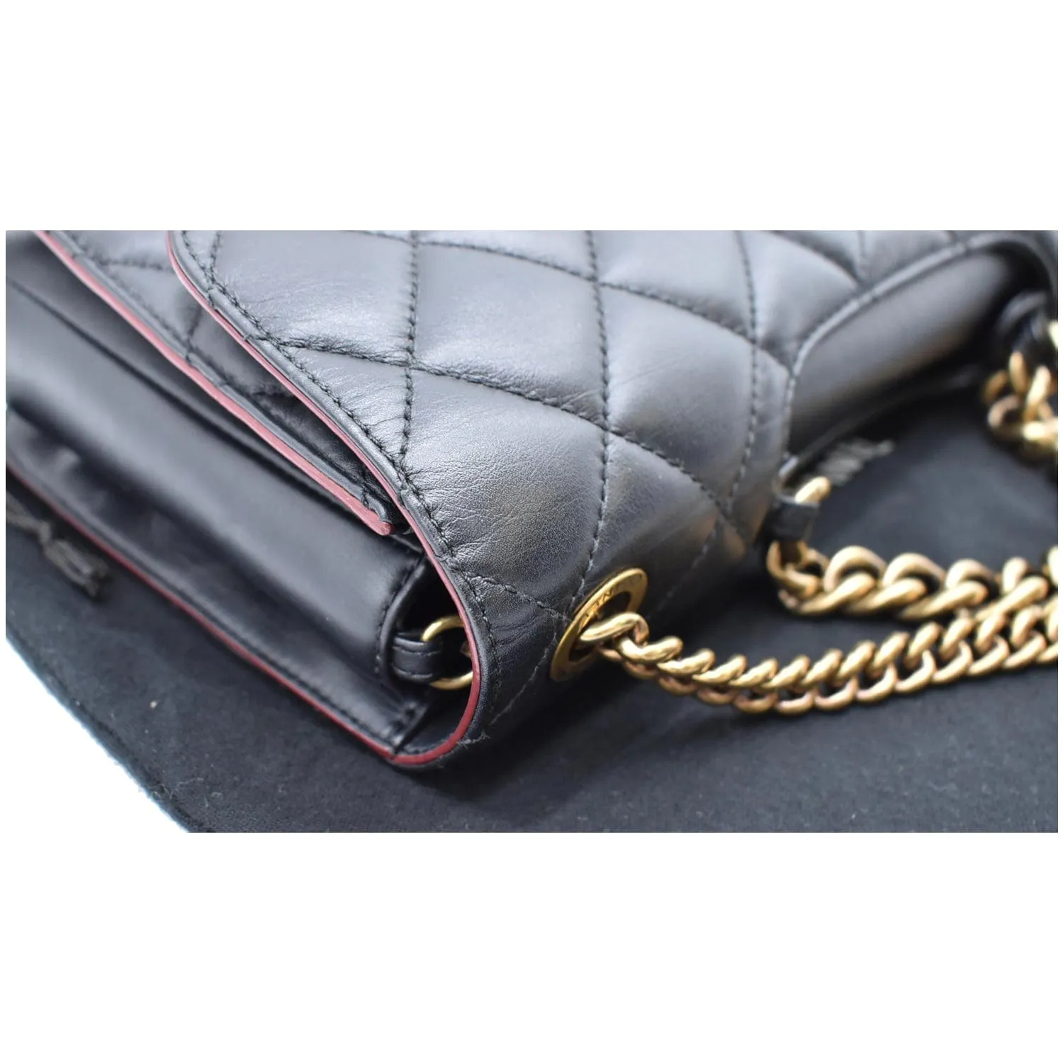 Perfect Shoulder Edge Express delivery Door-to-door Quilted Leather Large CHANEL Bag Black