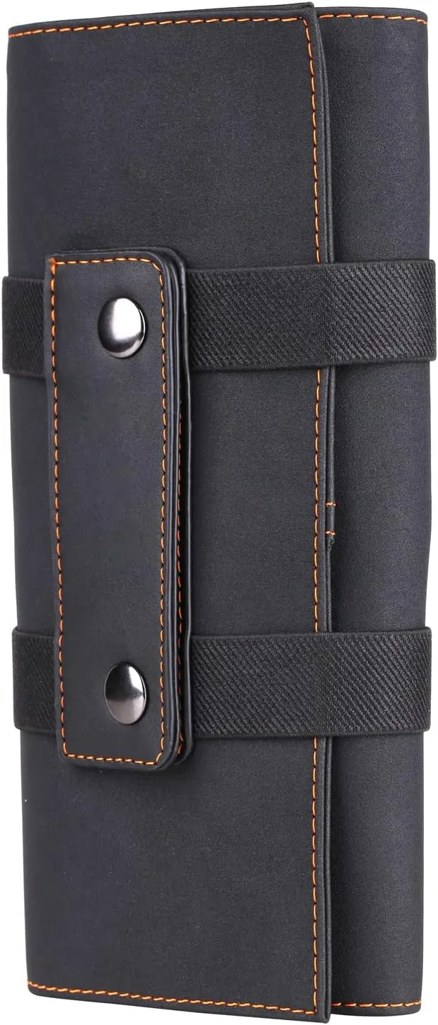 PERFEHAIR Hair Stylist Scissor Holder Pouch Cases for Hairdressers, Salon Tools Holster Bag, Soft Fabric Roll-Up Organiser