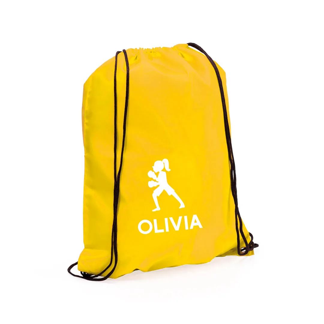 Personalised Children's Martial Arts Drawstring Bag
