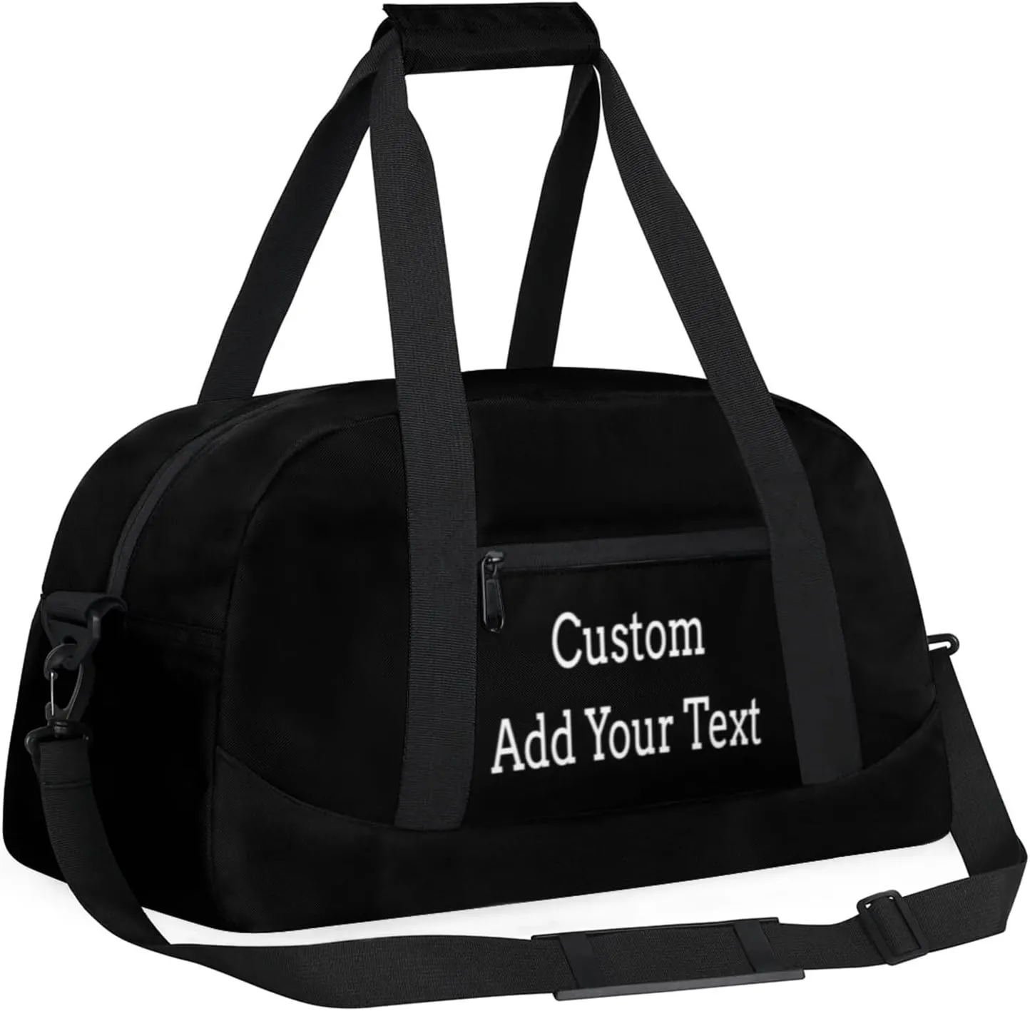 Personalize-Kids-Duffel-Bags With Custom Name - Lightweight Gym Bag for Boys & Girls, Sports Backpack for School, Travel, and Workout Black