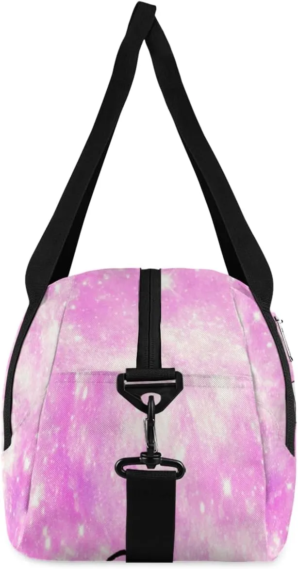 Personalized Kids Duffel Bag Glitter Funny Finger Love Heart,Custom Sport Gym Bag for Boys Girls,WWeekender Overnight Bags Travel Duffel Bag,Customized Kids Gift