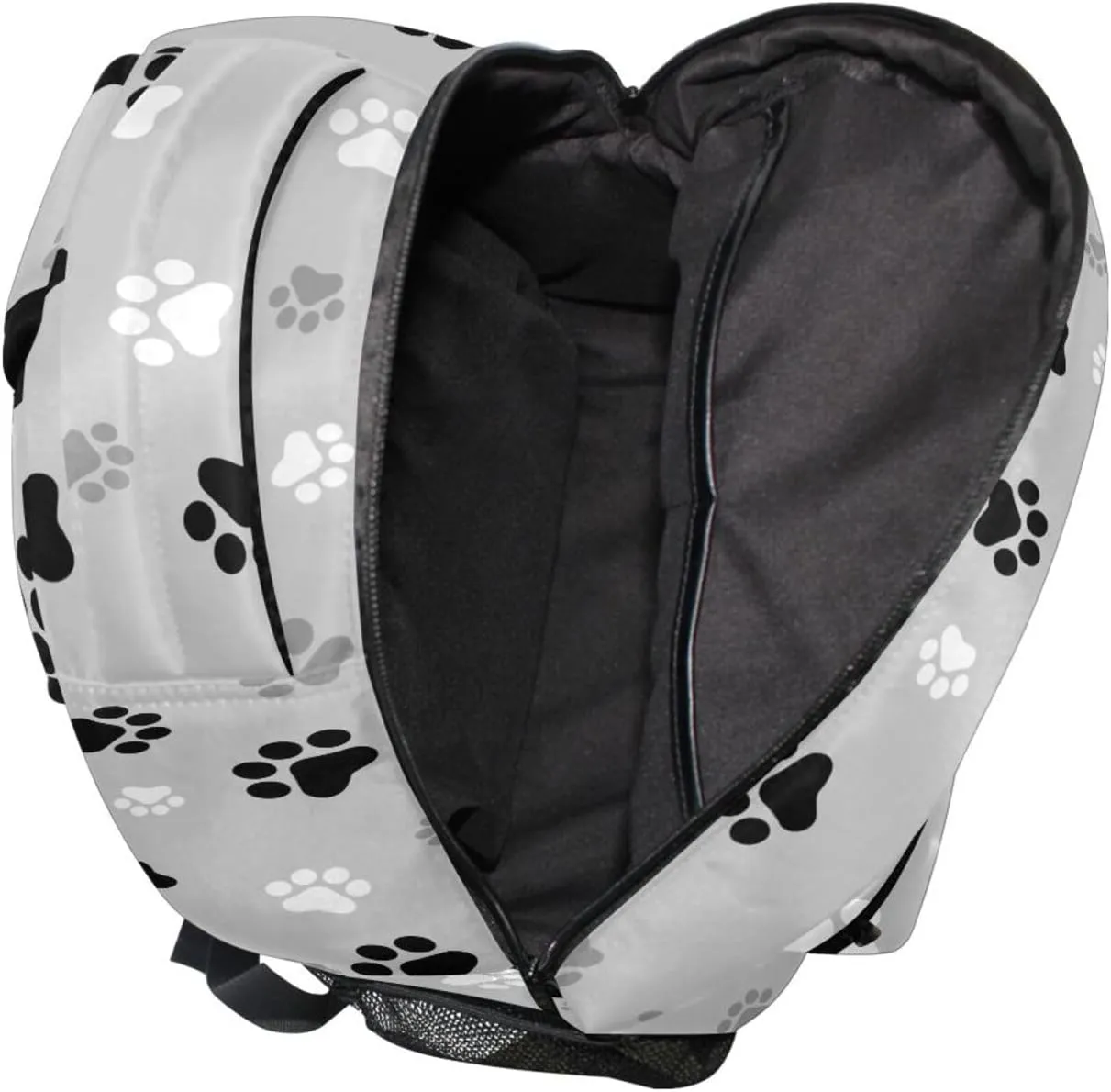 Personalized Printed School Bags for All Levels Dog Paw Print Travel Backpack for School Outdoor Laptop Backpack for Students