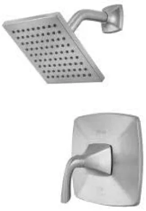 Pfister Bronson Shower Head and Valve Trim Only Kit (Valve Not Included), 1-Handle, Brushed Nickel Finish, LG897BSK