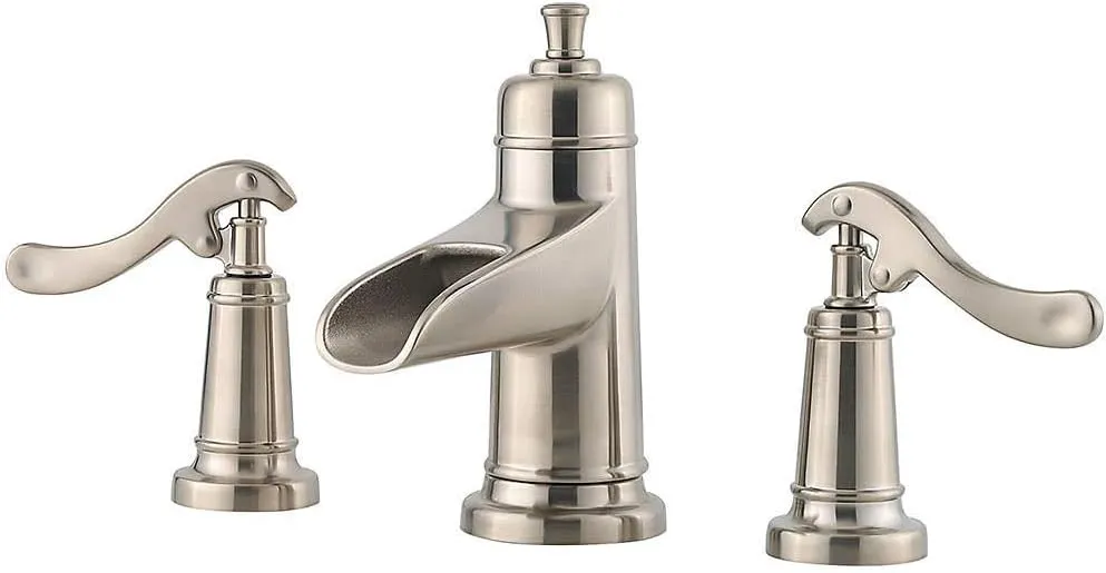 Pfister LG49YP1K Ashfield 2-Handle 8" Widespread Bathroom Faucet in Brushed Nickel, Water-Efficient Model