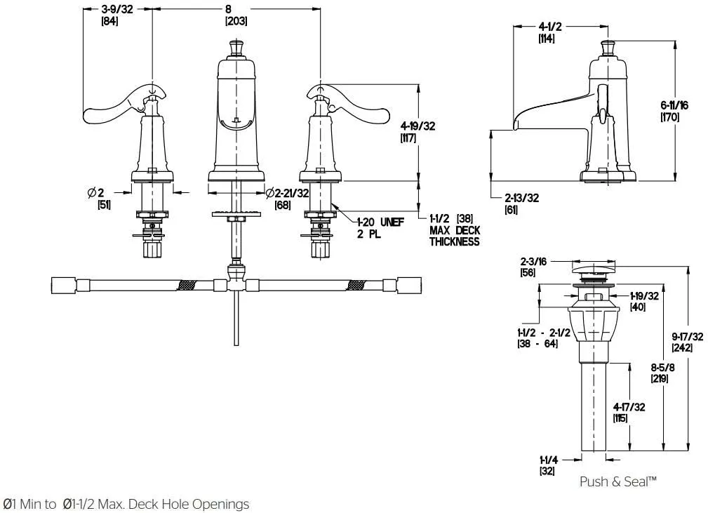 Pfister LG49YP1K Ashfield 2-Handle 8" Widespread Bathroom Faucet in Brushed Nickel, Water-Efficient Model