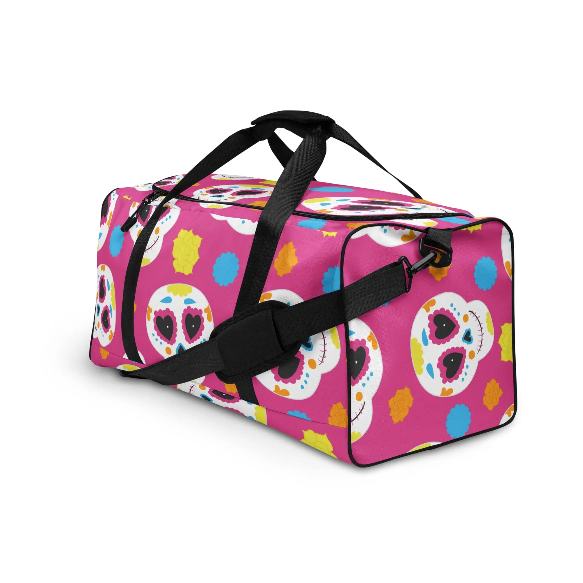 Pink Sugar Skulls Sports Duffle bag