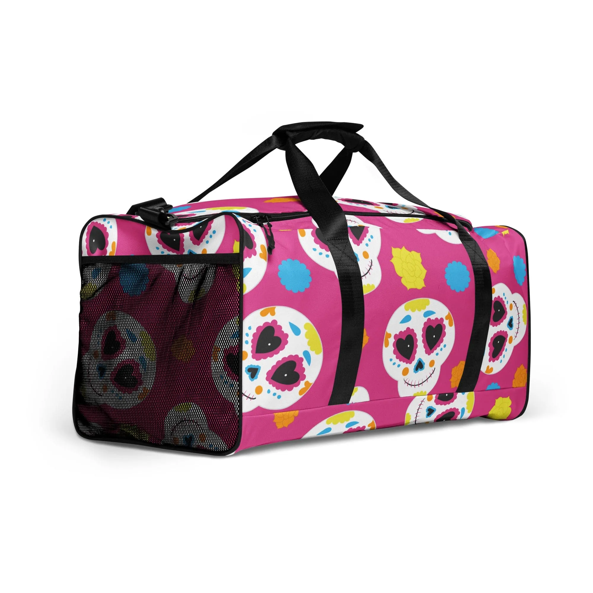 Pink Sugar Skulls Sports Duffle bag
