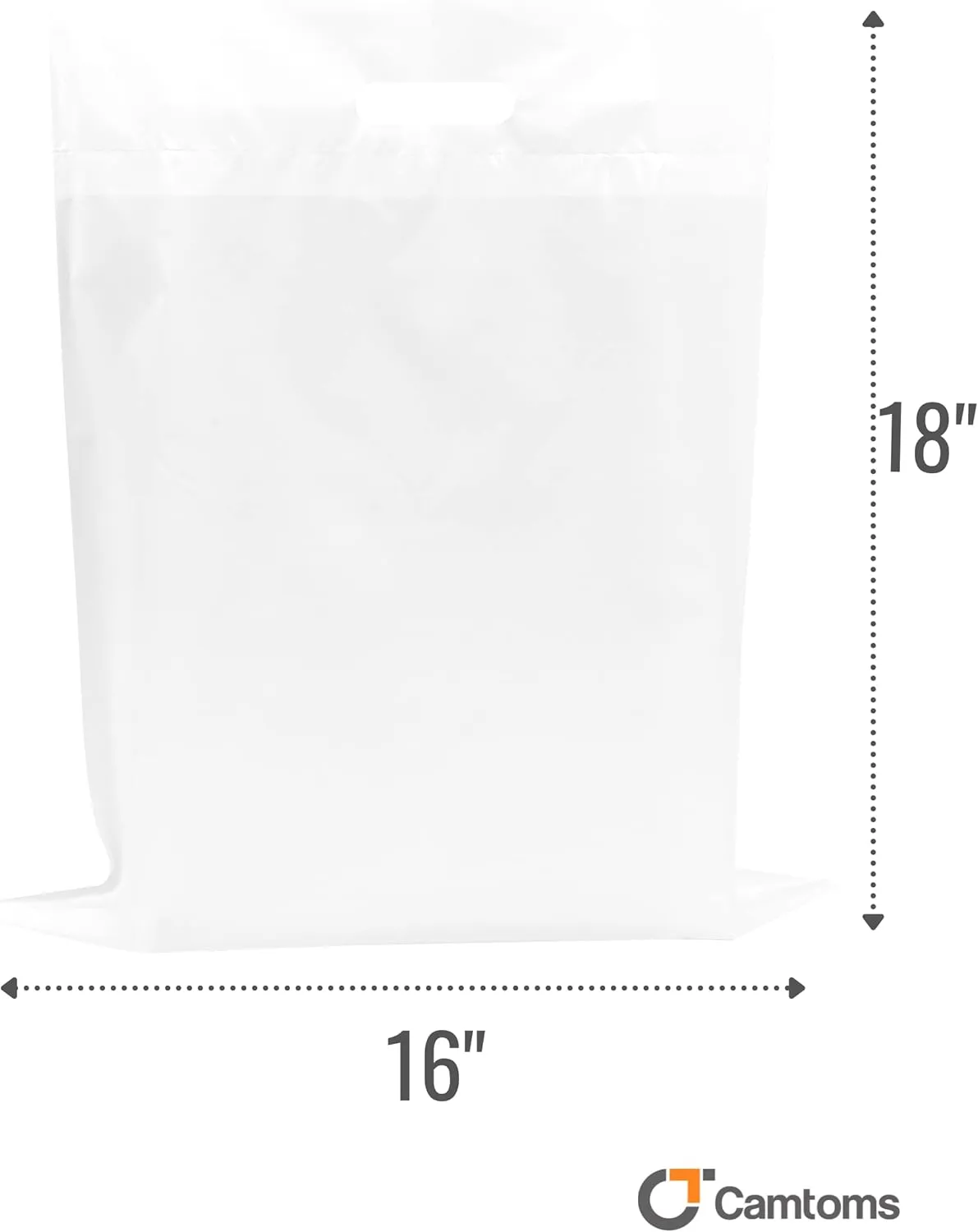 Plastic Shopping Bags for Small Business | 16x18 Extra Large Merchandise Bags | Boutique Bags | Big Retail Bags with Handles | Bolsas de Plastico para Negocio