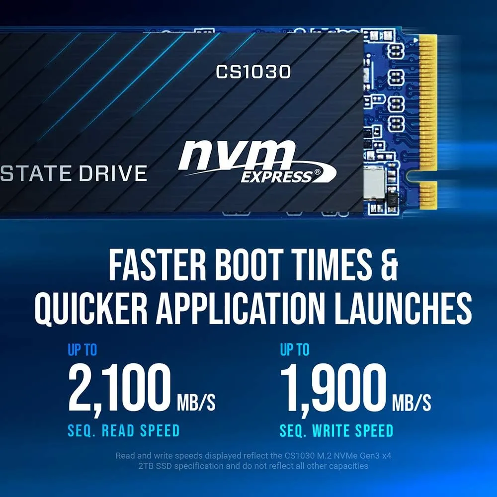 PNY M280CS1030-2TB-RB M.2 NVMe PCIe Gen3 x4 Internal Solid State Drive (SSD)