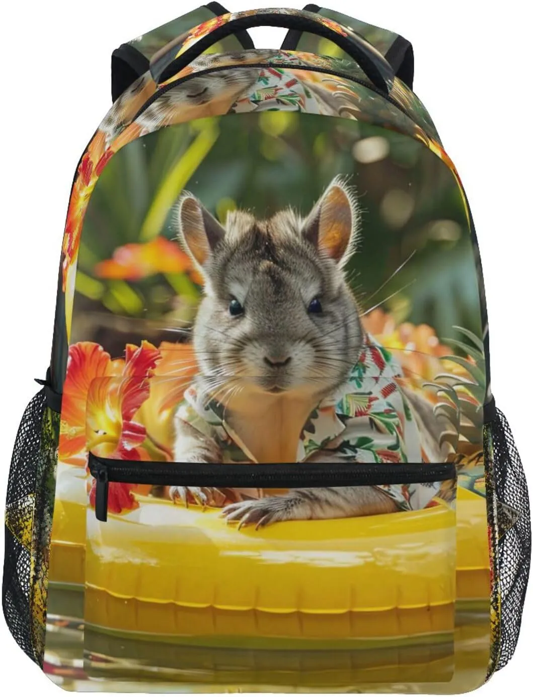 Poll Hamster Kids Travel Backpack for Boys Girls with Name Tag Slot, Large Capacity School Bag S