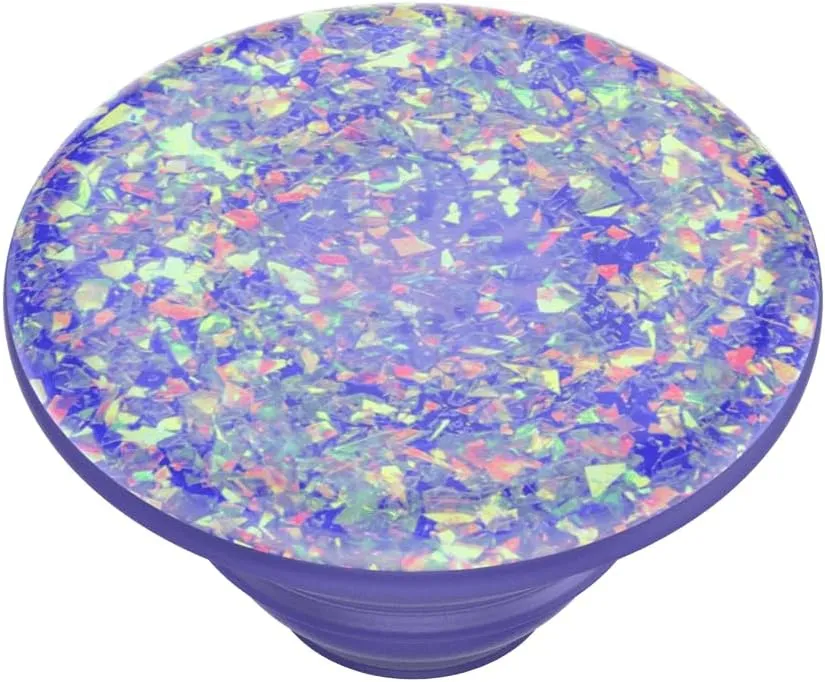 ​​​​PopSockets Phone Grip with Expanding Kickstand, Adhesive Grip - Iridescent Confetti Purple