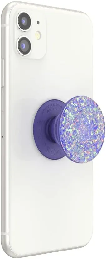​​​​PopSockets Phone Grip with Expanding Kickstand, Adhesive Grip - Iridescent Confetti Purple