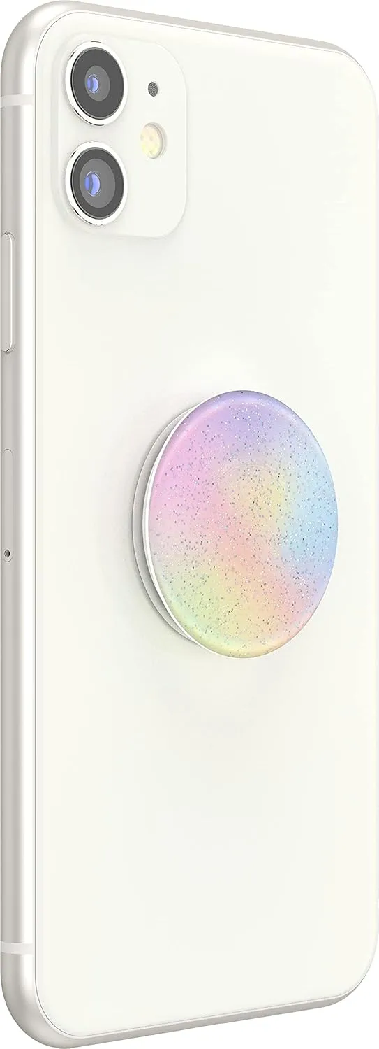 PopSockets Phone Grip with Expanding Kickstand, Glitter PopGrip - Glitter Pastel Nebula