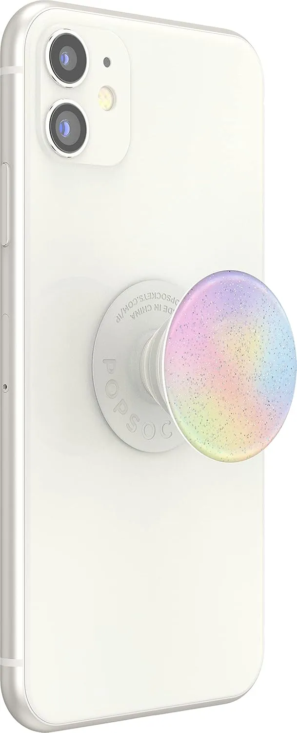 PopSockets Phone Grip with Expanding Kickstand, Glitter PopGrip - Glitter Pastel Nebula