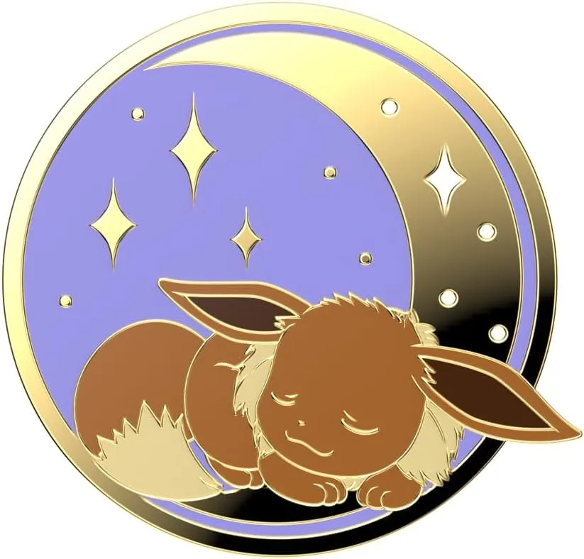 POPSOCKETS Phone Grip with Expanding Kickstand, PopSockets for Phone, Pokemon - Enamel Sleeping Eevee