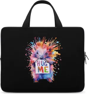 Porcupine Pigs Hug Me Laptop Sleeve Bag Computer Carrying Case Laptops Protective Cover for Travel Business