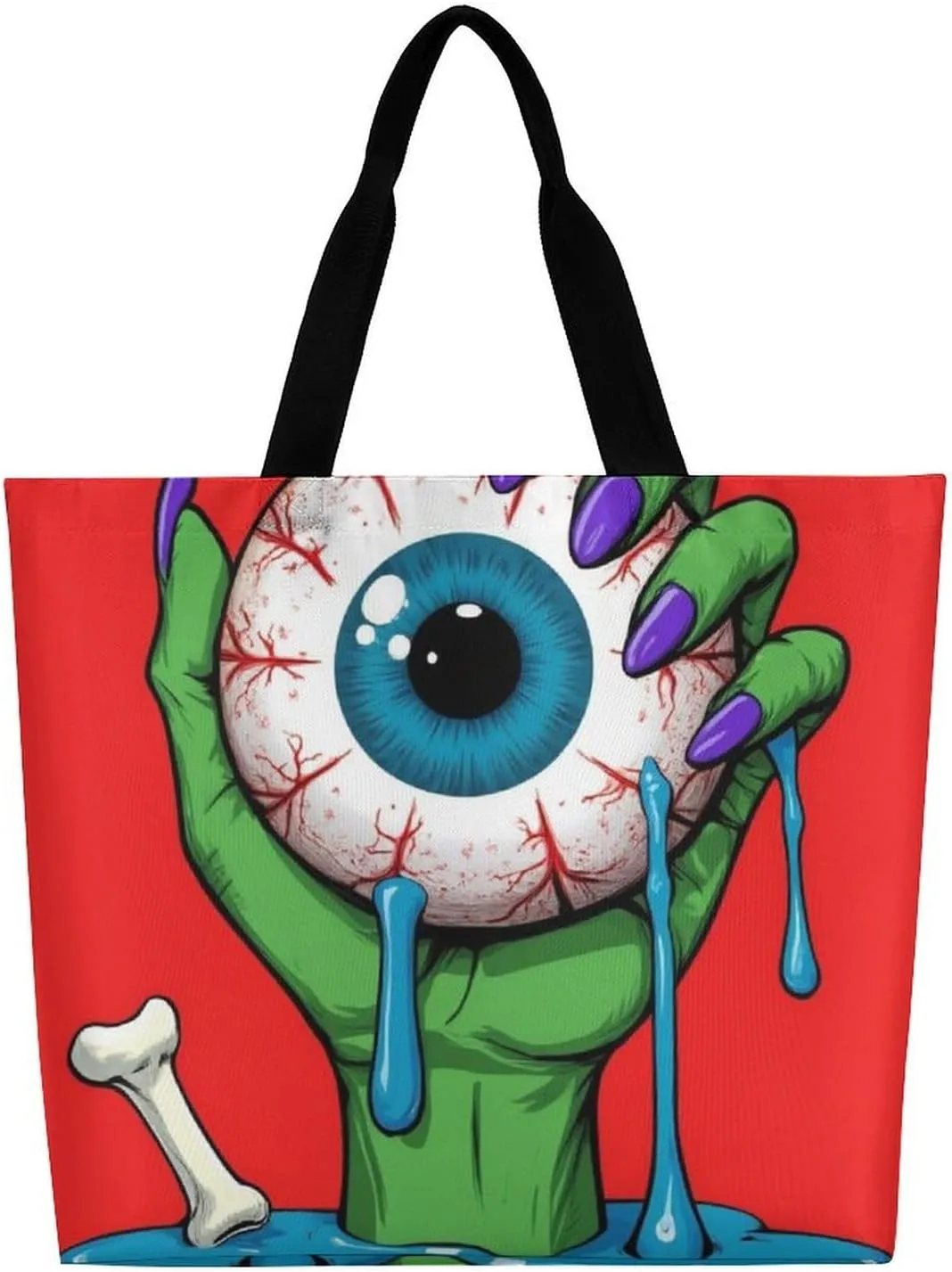 Portable Grocery Shoulder Bag for Women Casual Reusable Shopping Bag Large Tote Bags