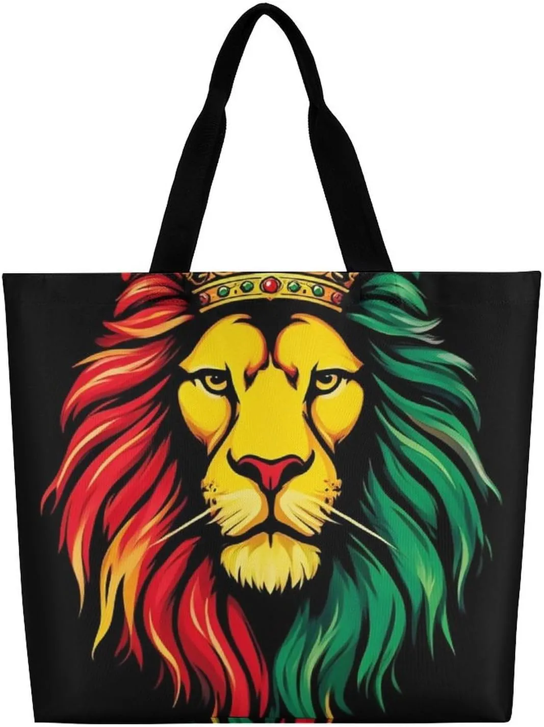 Portable Grocery Shoulder Bag for Women Casual Reusable Shopping Bag Large Tote Bags