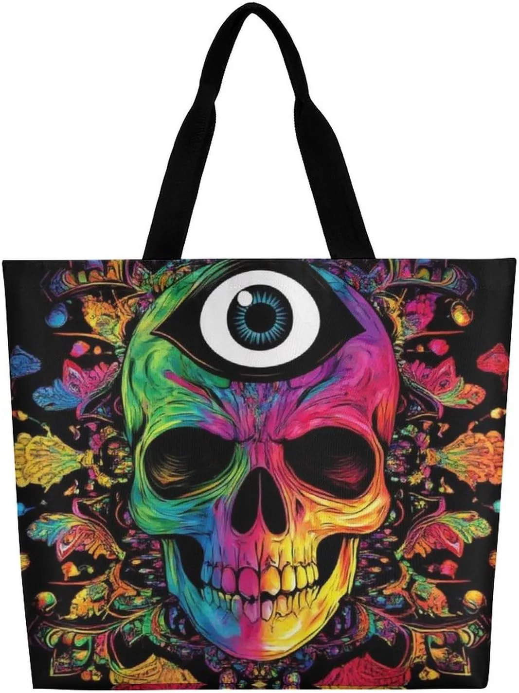 Portable Grocery Shoulder Bag for Women Casual Reusable Shopping Bag Large Tote Bags