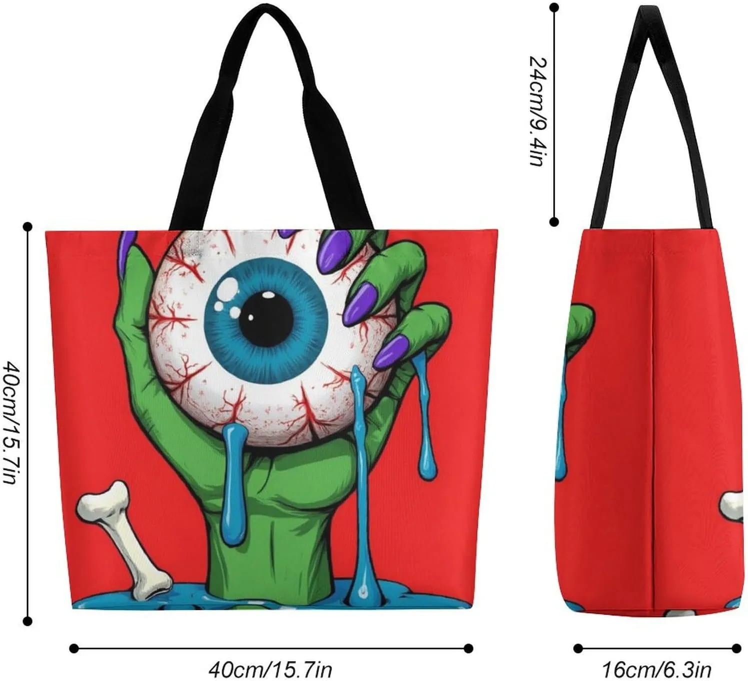 Portable Grocery Shoulder Bag for Women Casual Reusable Shopping Bag Large Tote Bags