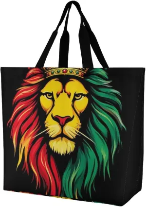 Portable Grocery Shoulder Bag for Women Casual Reusable Shopping Bag Large Tote Bags