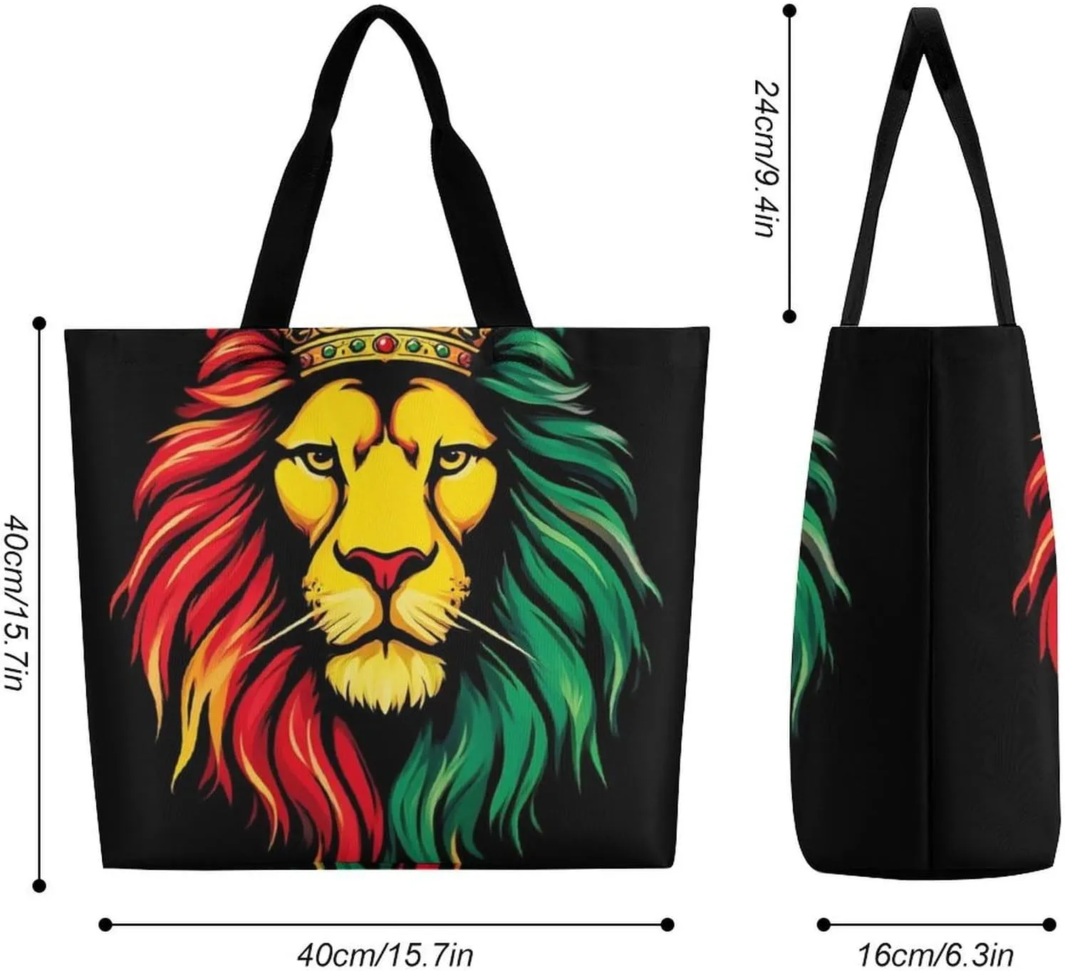 Portable Grocery Shoulder Bag for Women Casual Reusable Shopping Bag Large Tote Bags