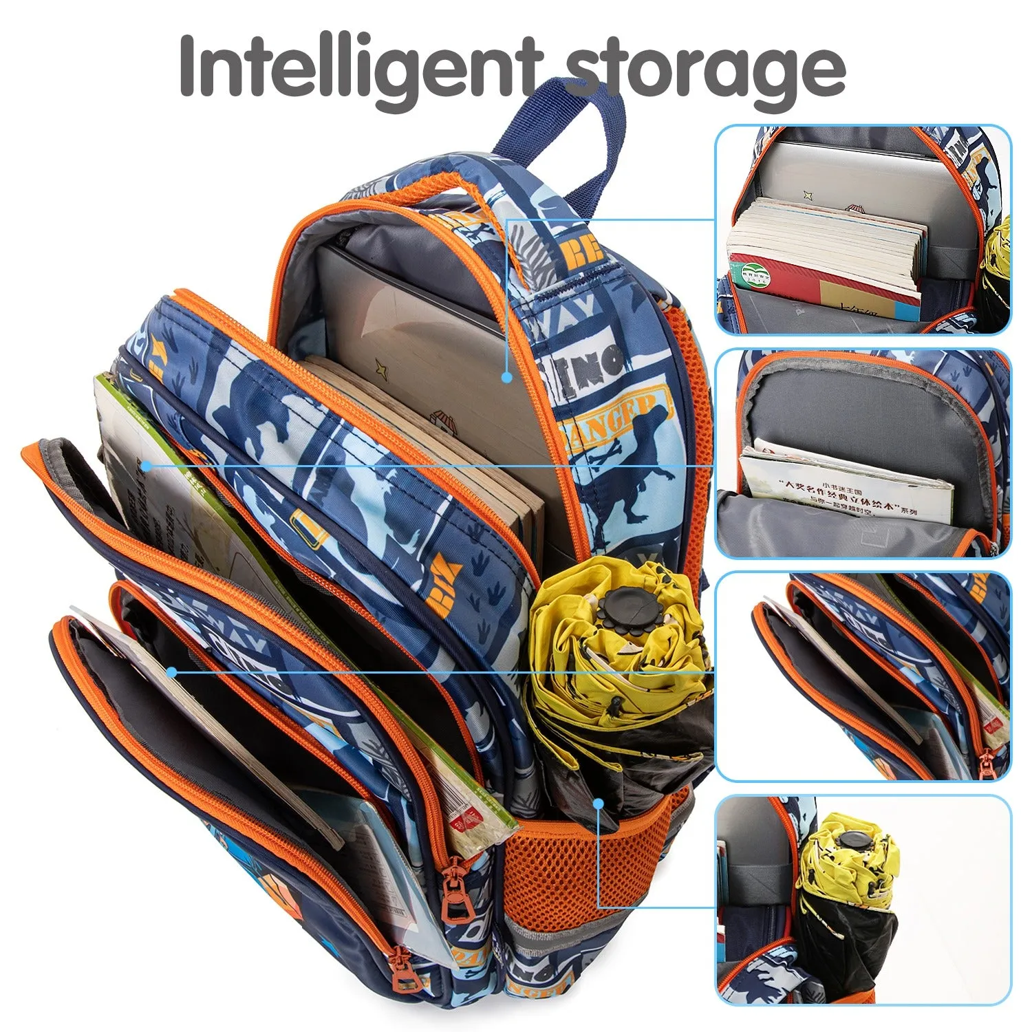Premium Dino   School Backpack For Kids