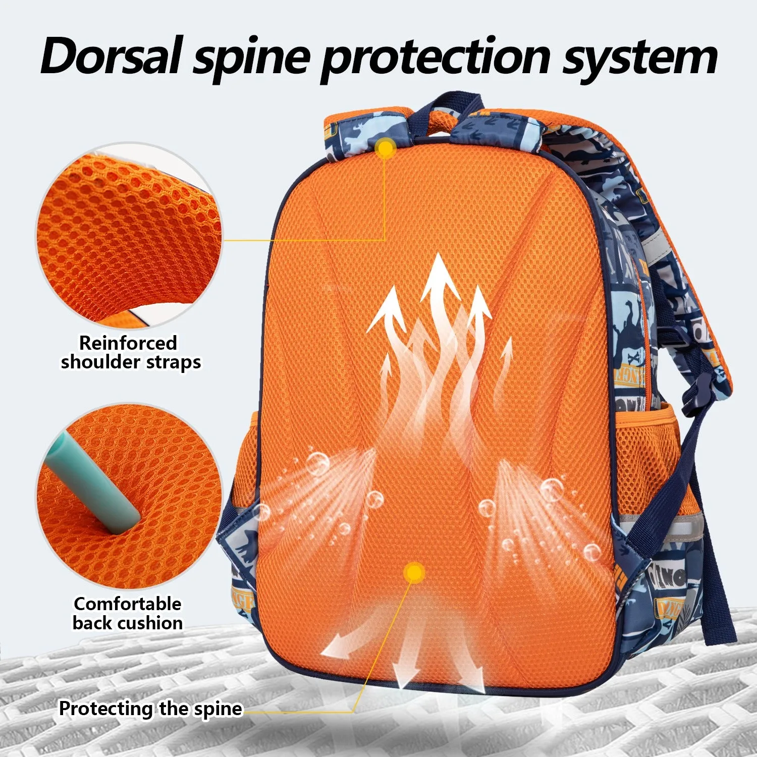 Premium Dino   School Backpack For Kids