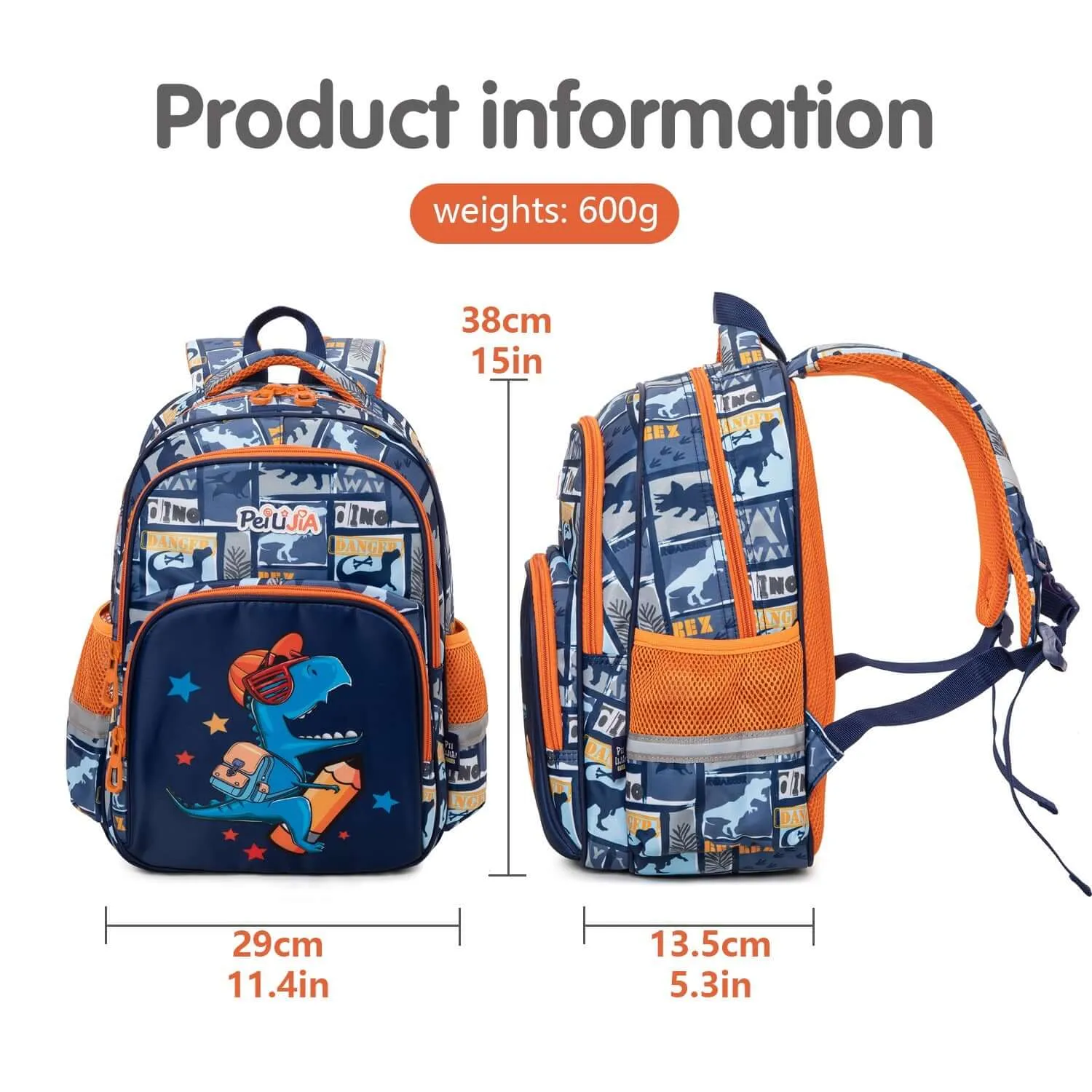 Premium Dino   School Backpack For Kids
