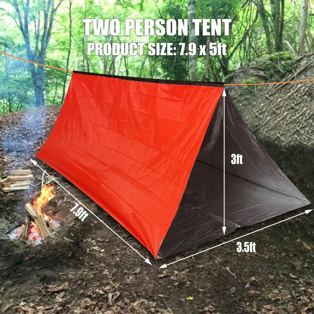 PrepPro Emergency Survival Tent – Stay Warm, Dry & Visible Anywhere