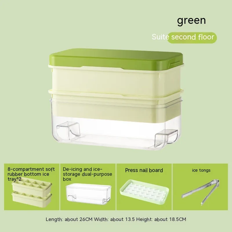 Press Large Ice Cube 5cm Square Ice Tray Food Grade Ice Making Mold