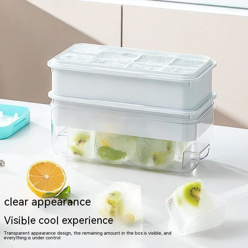 Press Large Ice Cube 5cm Square Ice Tray Food Grade Ice Making Mold