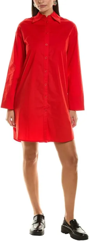 Proenza Schouler White Label Soft Poplin Button-Down Shirtdress