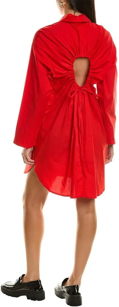 Proenza Schouler White Label Soft Poplin Button-Down Shirtdress