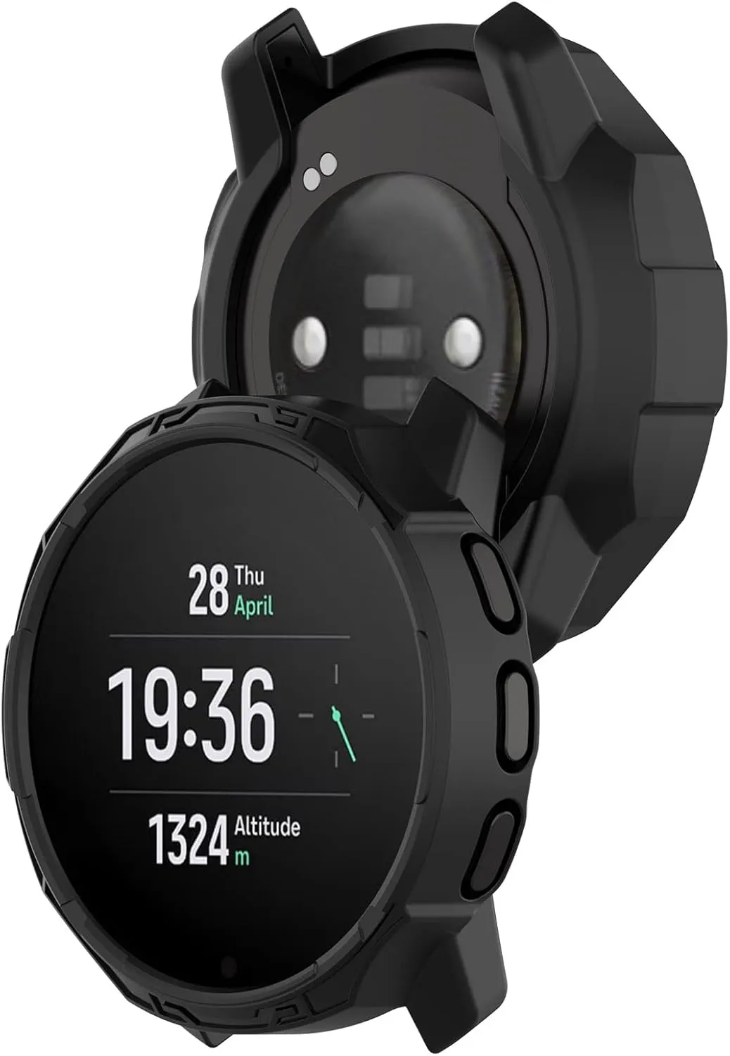 Protective Case Compatible for SUUNTO 9 Peak/Peak Pro Case Cover Bumper Shell TPU Anti-Scratch Frame for SUUNTO 9 Peak/Peak Pro Smart Watch Accessories Coverage Protector (4 Pack)