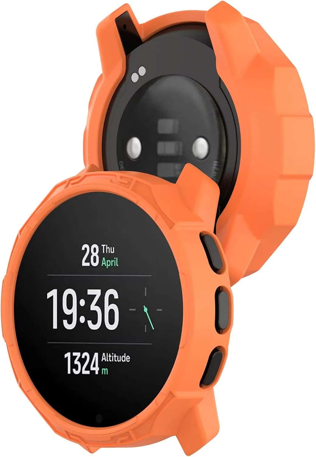 Protective Case Compatible for SUUNTO 9 Peak/Peak Pro Case Cover Bumper Shell TPU Anti-Scratch Frame for SUUNTO 9 Peak/Peak Pro Smart Watch Accessories Coverage Protector (4 Pack)