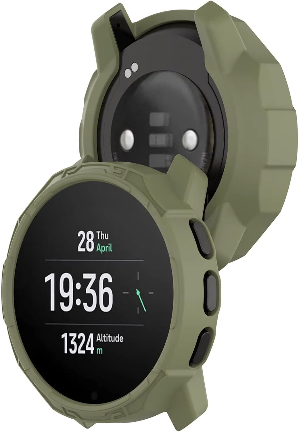 Protective Case Compatible for SUUNTO 9 Peak/Peak Pro Case Cover Bumper Shell TPU Anti-Scratch Frame for SUUNTO 9 Peak/Peak Pro Smart Watch Accessories Coverage Protector (4 Pack)