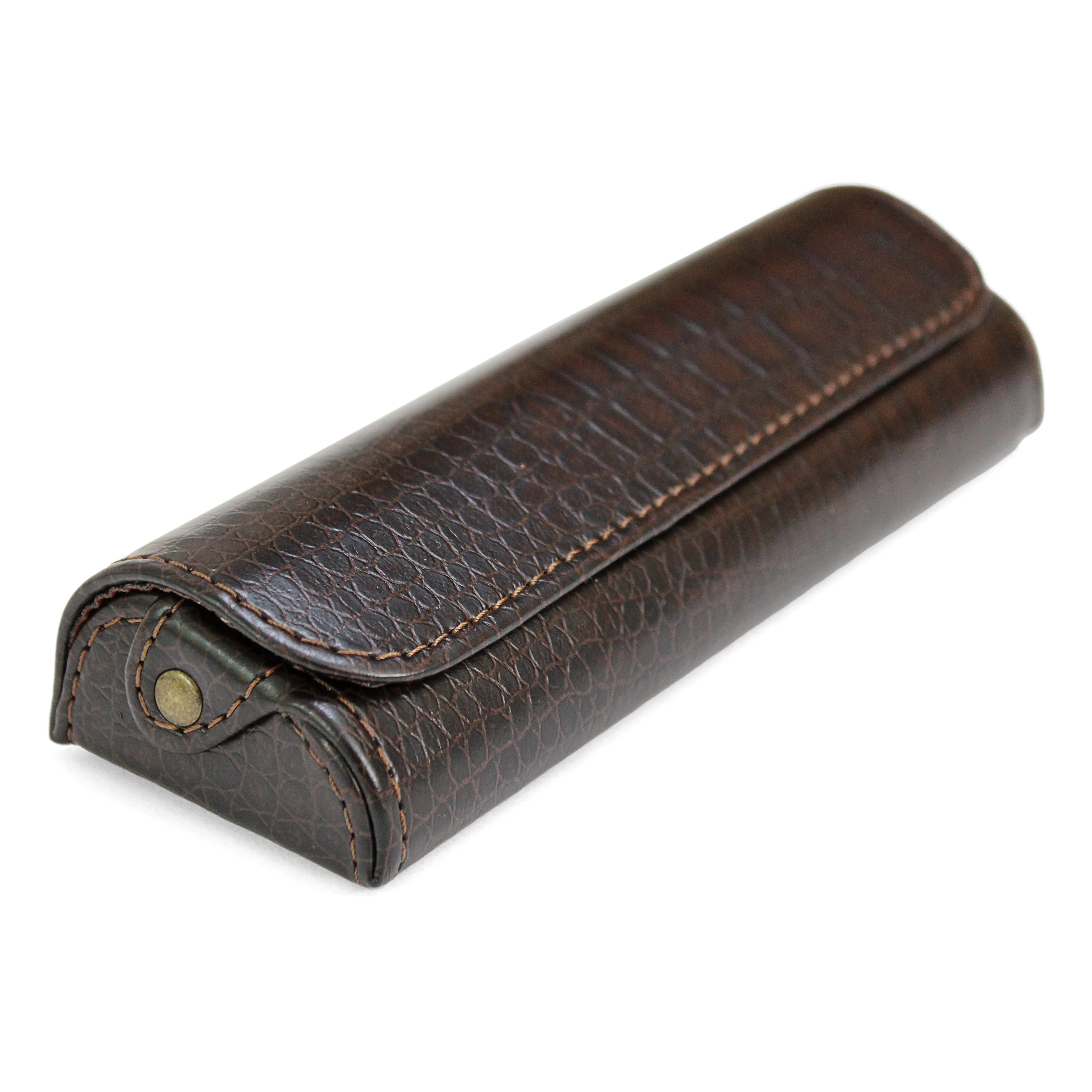 PU Leather Reading Glasses Case with Reptile Embossing - Stylish and Durable Eyewear Holder