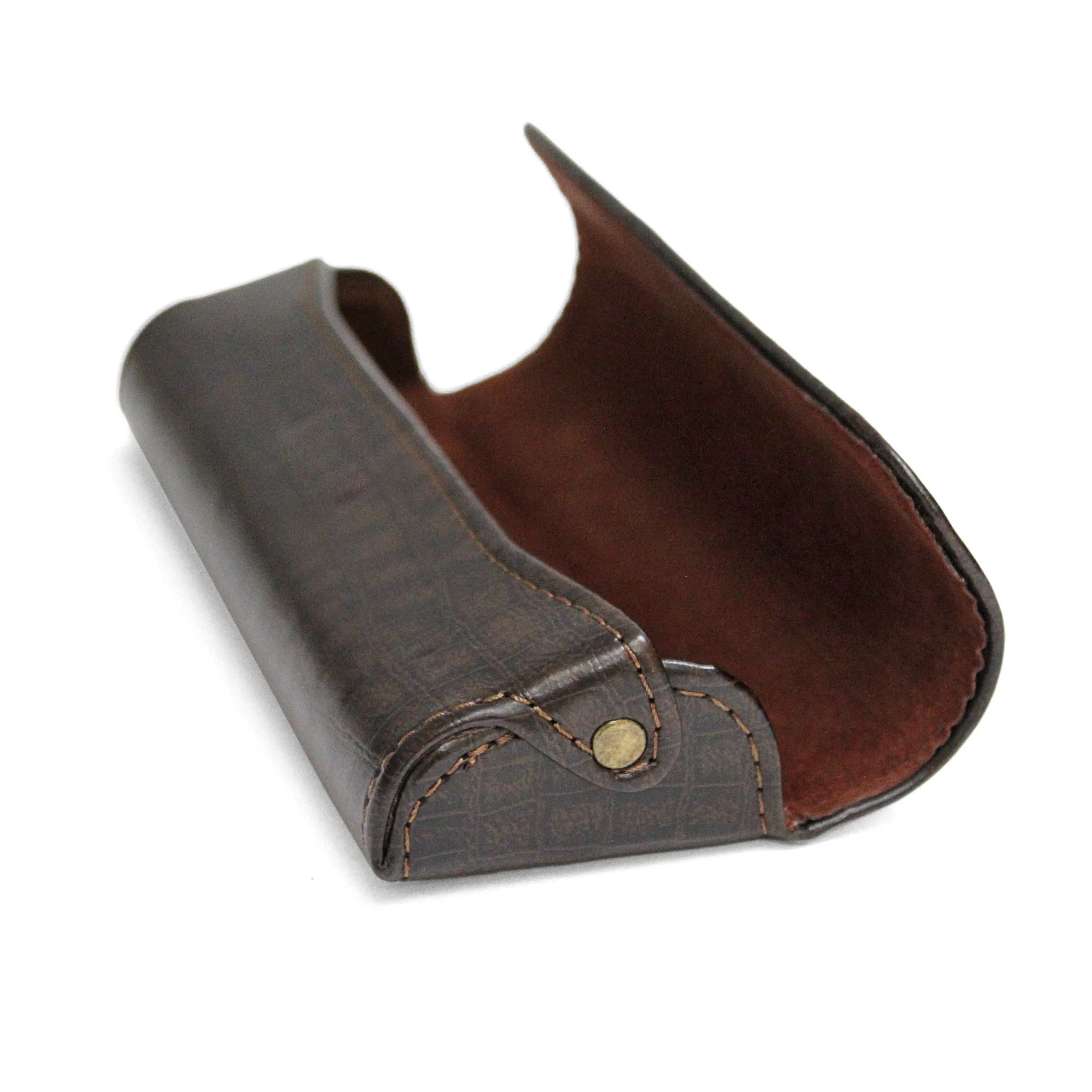 PU Leather Reading Glasses Case with Reptile Embossing - Stylish and Durable Eyewear Holder