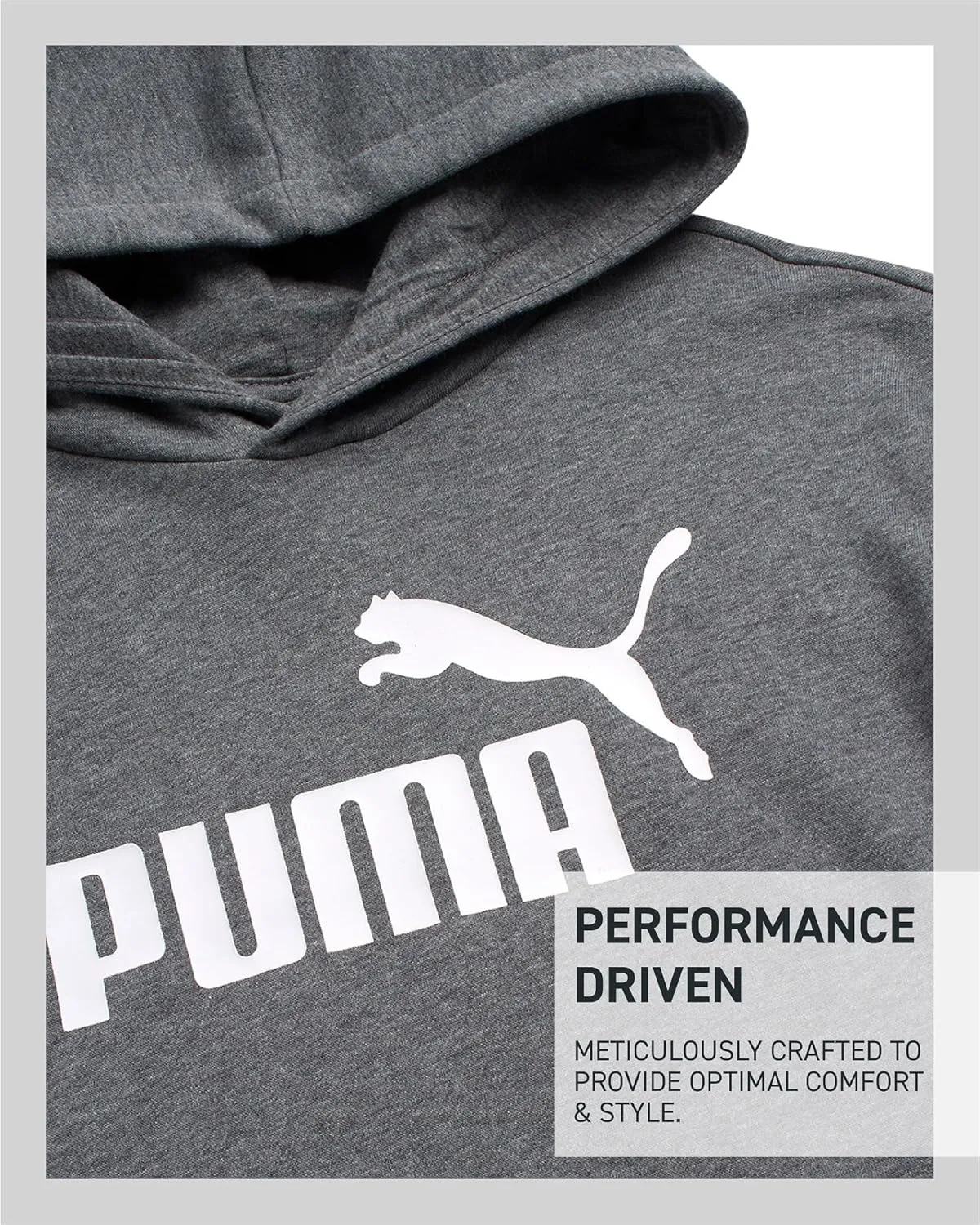 PUMA Boys' Athletic Hoodie - Fleece Pullover Hoodie Sweatshirt with Kangaroo Pockets - Fashion Hoodies for Boys (Sizes: 8-20)