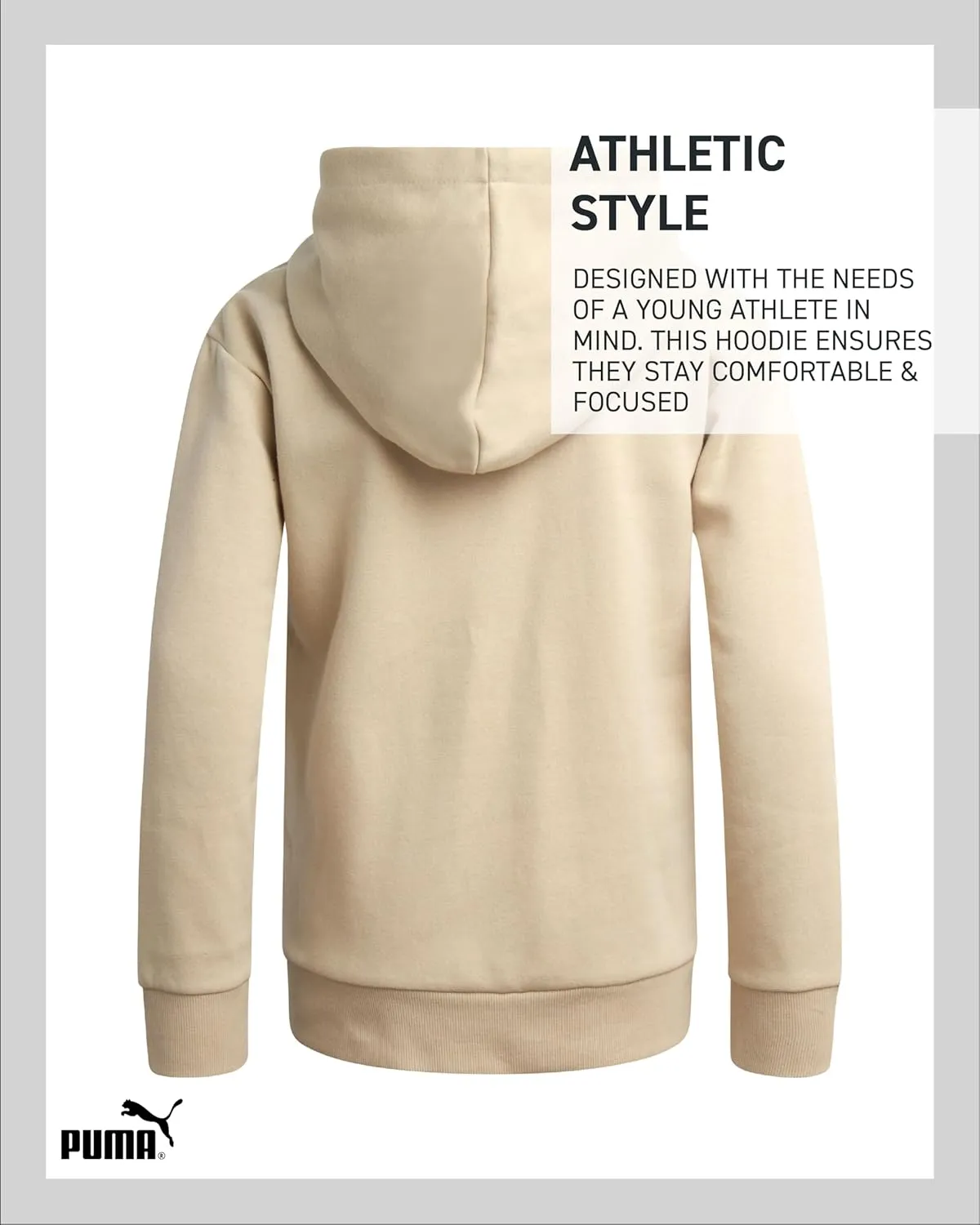 PUMA Boys' Athletic Hoodie - Fleece Pullover Hoodie Sweatshirt with Kangaroo Pockets - Fashion Hoodies for Boys (Sizes: 8-20)
