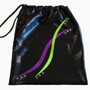 PURPLE/LIME GRIPS OR DANCE BAG