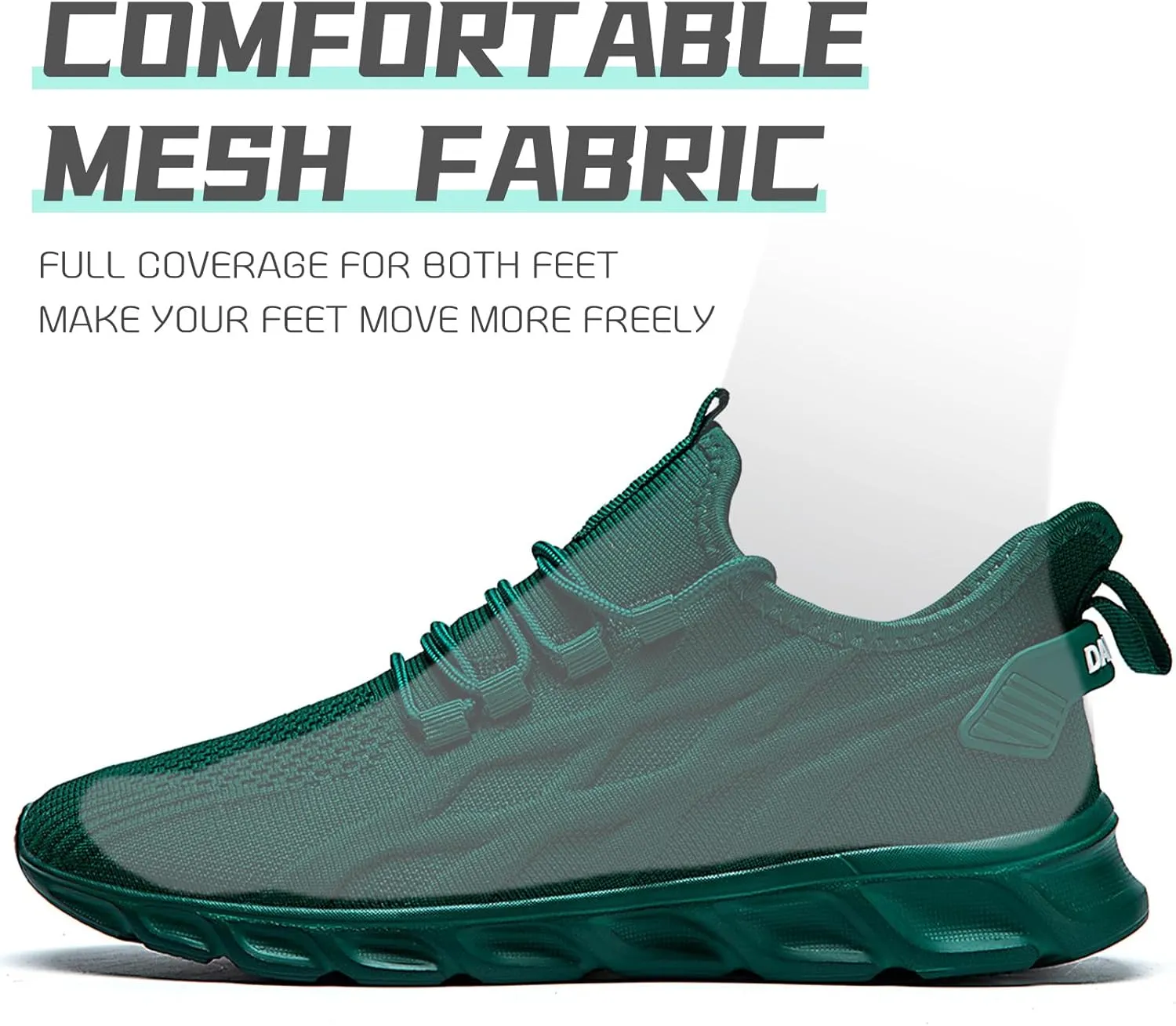 QIJGS Running Shoes for Men Gym Tennis Athletic Mesh Sneakers Lightweight Sports Fashion Workout Casual Shoes