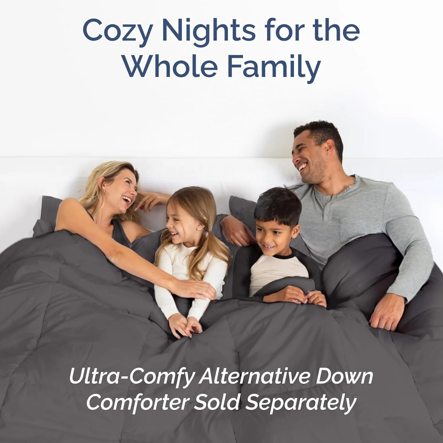 Queen Size 4 Piece Sheet Set - Comfy Breathable & Cooling Bed Sheets Set - Hotel Luxury Bedding for Women, Men, Kids, Teens, Boys & Girls - Deep Pockets, Soft and Wrinkle Free - Oeko-Tex - Dark Grey